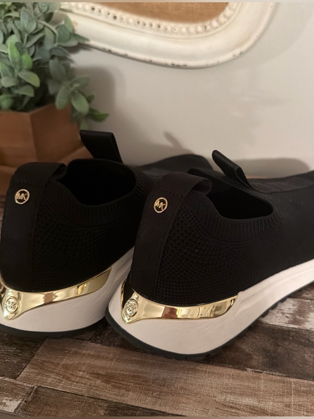 Michael Kors Bodie Logo Tape Mesh Slip-On Trainer